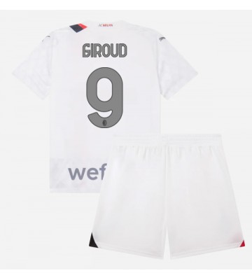 AC Milan Olivier Giroud #9 Borta Kläder Barn 2023-24 Kortärmad (+ Korta byxor)